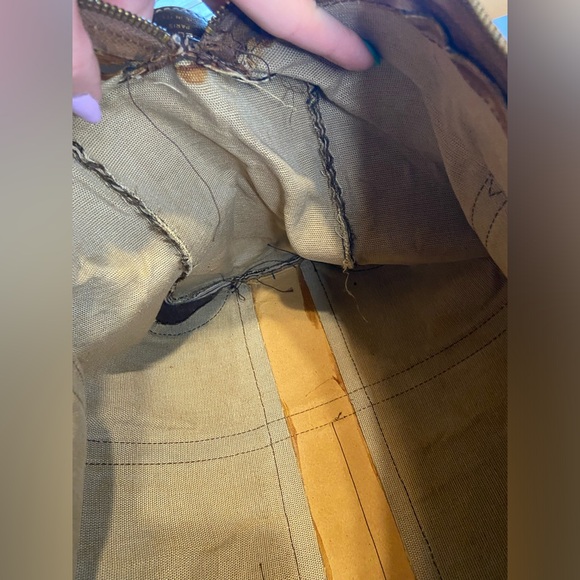 Celine Monogram Canvas Satchel Handbag Vintage - Picture 10 of 11